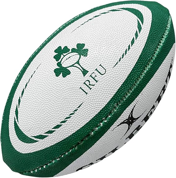 Gilbert Ireland Rugby Ball, Green, Mini, 1 Pack
