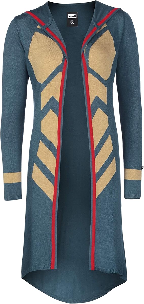 Musterbrand Dark Blue Marvel Ladies' Cardigan The Wasp, US X-Large