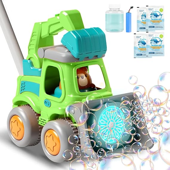 Bubble Lawn Mower for Kids Bubble Machine for Toddlers, Outdoor Bubble Toys for Boys & Girls, Fun Lawn Mower Toy for Toddler Play, Bubble Maker Gift for Kids Ages 3+