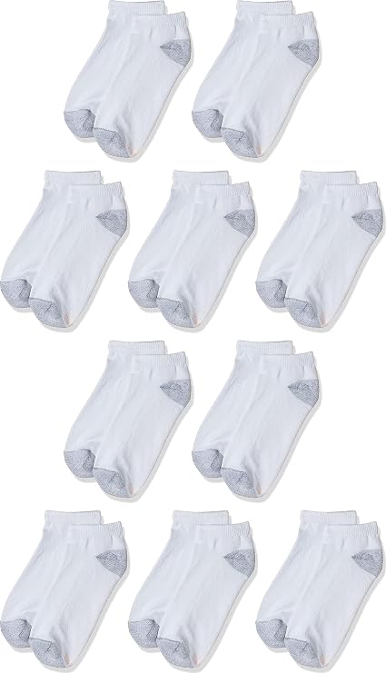 Hanes Women's Cushioned Athletic Ankle Socks (10-Pack)