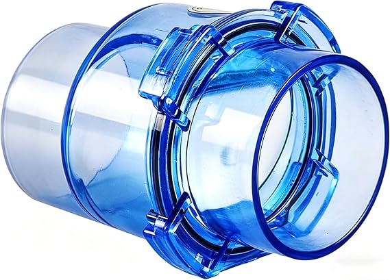 2'' Check Valve - Backdraft Damper - 2 inch Non-Return Damper Flap to Connect PVC Pipe or Hose - Perfect for Use in Flue, Sewer Pipeline, Bathrooms, Ventilation Systems, 2inch horizontal
