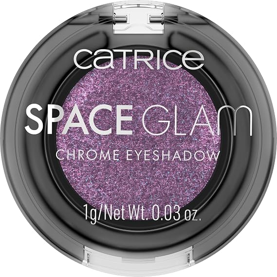 Catrice Space Glam Chrome Eyeshadow, Duo Chrome Shimmer (020 Supernova) | Holographic Shimmer, Pigmented Glitter Metallic Finish, Buildable Single Pan; Vegan & Cruelty Free, Fragrance Free, 0.03 oz