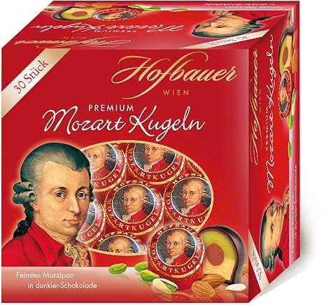 Hofbauer Vienna Mozart Balls Dark Box 600 g (Pack of 30)