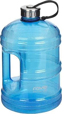 Rove Fitness Bottle Collection- BPA Free High Capacity, 3.9 Liter 131 ounce Large Blue Water Jug