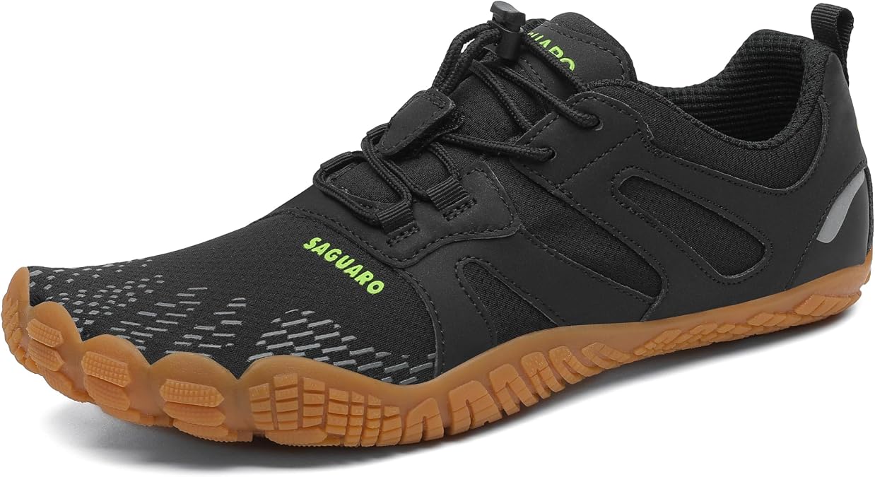 SAGUARO Barefoot Shoes for Men Wide Toe Box Zero Drop Minimalist Shoes Trail Runner Sneakers
