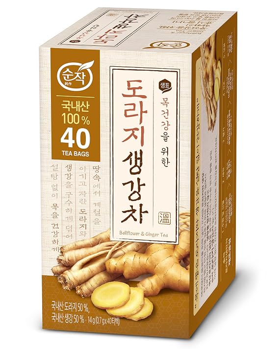 Sempio Korean Tea Blend: Bellflower & Ginger, 40 Tea Bags (1 pack)