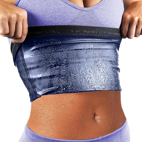 BXVX Sweat Waist Trimmer Trainer Belt Wrap Belly Sweat Band Sauna Slimming Belt for Women Lower Belly Fat Plus Size