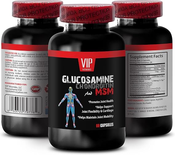 Joint Support Supplement - GLUCOSAMINE and MSM Joint Support Complex - with Vitamin C and Collagen - msm Joint Formula, Joint Health, Bone Support Supplements, Bone Support Supplements - 1B