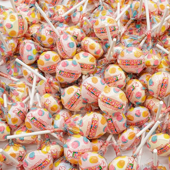 Mix of Lollipops 14 oz Double Lollies, Candy in Bulk Resealable Bag, Assorted, Fruit Flavored Suckers, Individually Wrapped Pops