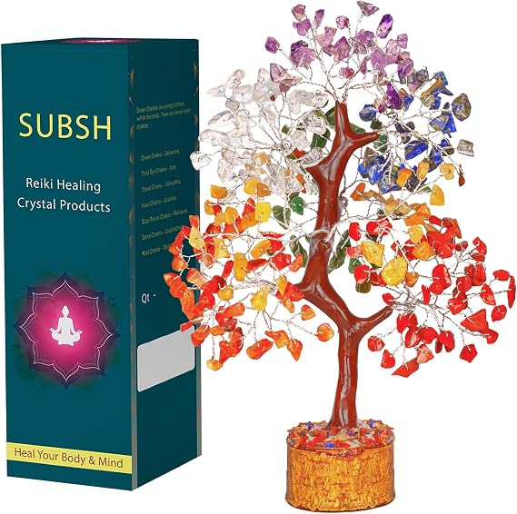 Crystals - Gemstone Chakra Tree - Crystal Set Gifts - For Beginners