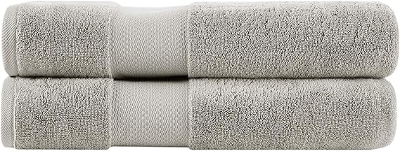 Madison Park Turkish 600 GSM Bath Sheet Set, 35 x 70 in - 2 Piece, Grey | Oversized Bath Towel Set for Bathroom, Quick Dry, Absorbent Thick Spa Quality, OEKO-TEX Certified, Jumbo Size