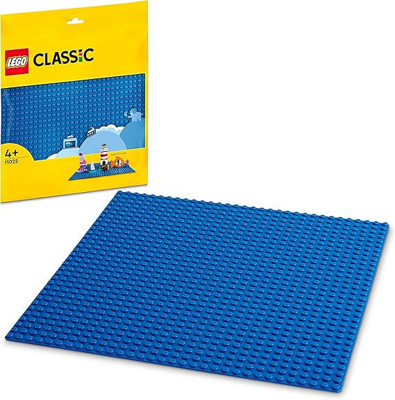 LEGO Classic Blue Plate 11025 – Educational Gift Idea for Girls and Boys Ages 4 and Over, Imagination Enhancing Toy Making Set Offering Creative Game Options for LEGO Lovers (1 Piece)