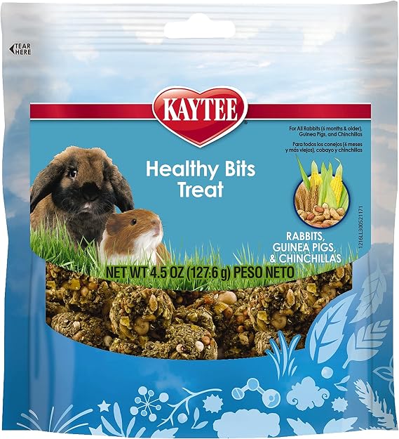 Kaytee Healthy Bits Treat for Rabbit, Guinea Pig, 4.5 Oz