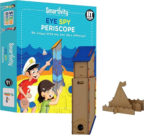 Smartivity Eye Spy Periscope For 6+ Years Boys and Girls, STEM, Learning, Educational and Construction Activity Toy Gift (Multi-Color)