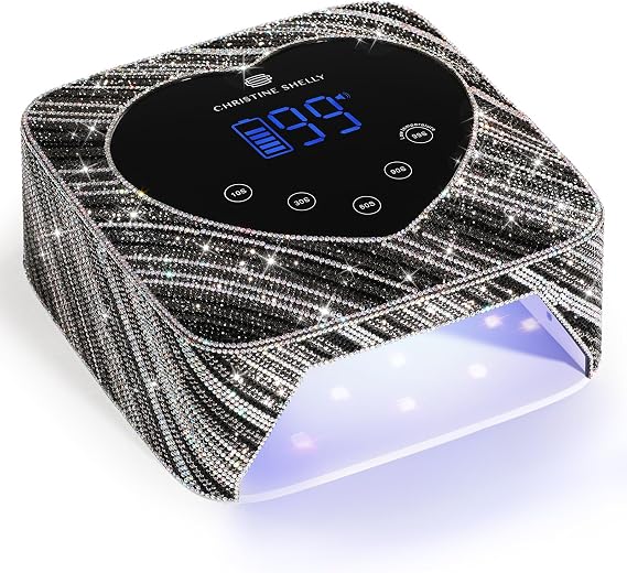 UV LED Nail Lamp 72W Rechargeable Sparkly Nail Dryer
