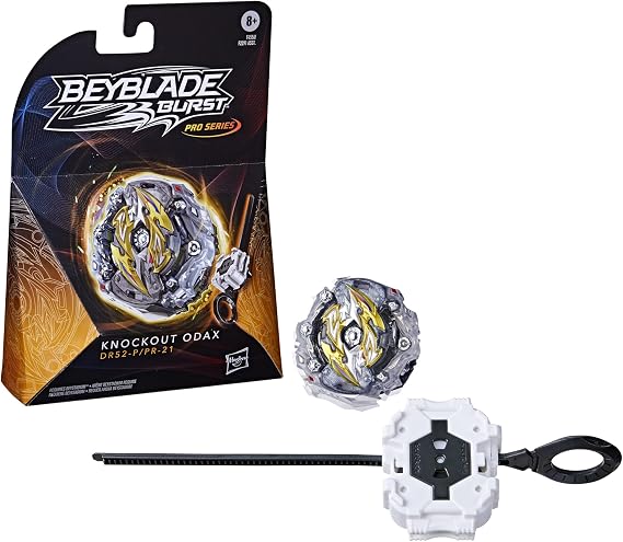Bey Blade Burst Pro Series Knockout Odax Spinning Top Starter Pack - Stamina Type Battling Game Top with Launcher Toy