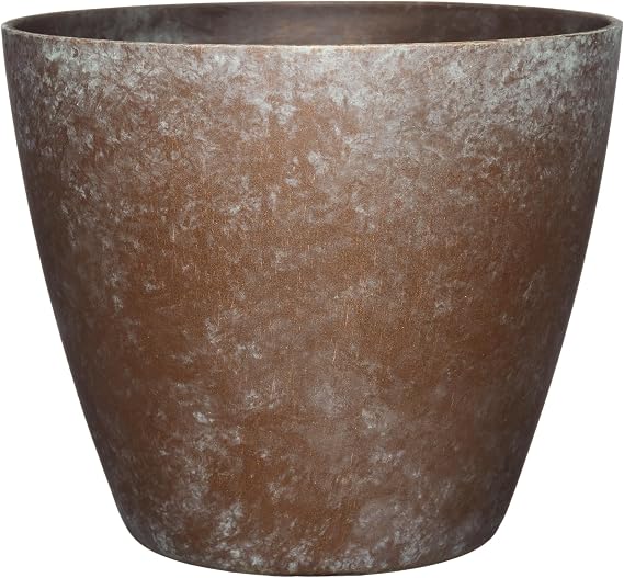 Classic Home and Garden 807-377R Premiere Collection Saksı Seti, Vogue 20,32 cm, Eskitilmiş Bakır