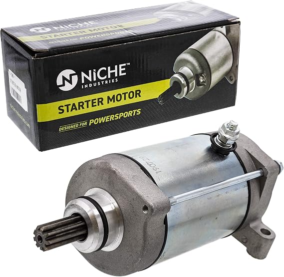 NICHE Starter Motor Assembly for Yamaha 4WV-81800-00-00 4WV-81890-00-00 | For Yamaha, Fits 1998-2001 Grizzly 600, 2002-2008 Grizzly 660, 2007-2010 Grizzly 450, 2007-2008 Grizzly 400