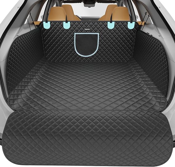 SUV Cargo Liner for Dogs, Pet Trunk Covers with Taller Side Panels, Black
