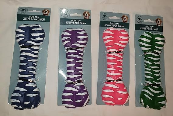 COLORFUL ATTRACTING Non-Toxic Squeaky Dog Toy Chewy For All Types