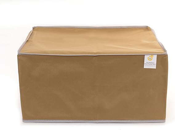 Printer Cover Compatible with EufyMake UV Printer E1, Tan Nylon Anti-Static and Waterproof Printer Dust Cover Dimensions 23.3''W x 9.9''D x 16.1''H by Perfect Dust Cover LLC