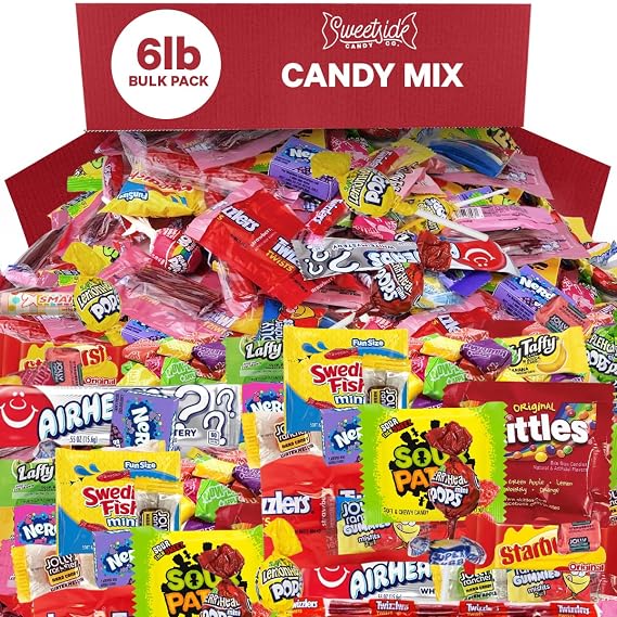 Bulk Candy Mix, 6lb of Individually Wrapped Party Variety