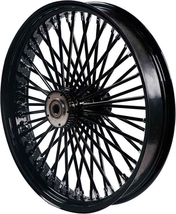 FatFlex Front Wheel for Harley Touring 21 x 3.5 Dual Disc | Fits 2008-Up Non-ABS Touring Models with Stainless Steel Spokes for Reliable Construction and Custom Styling