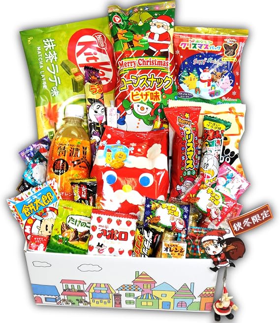 Japanese Snacks Dagashiya Box Pack 20 Count Individual Wrapped Gift Package Treats Mini Bar Assortments Japanese Party Supplies Food