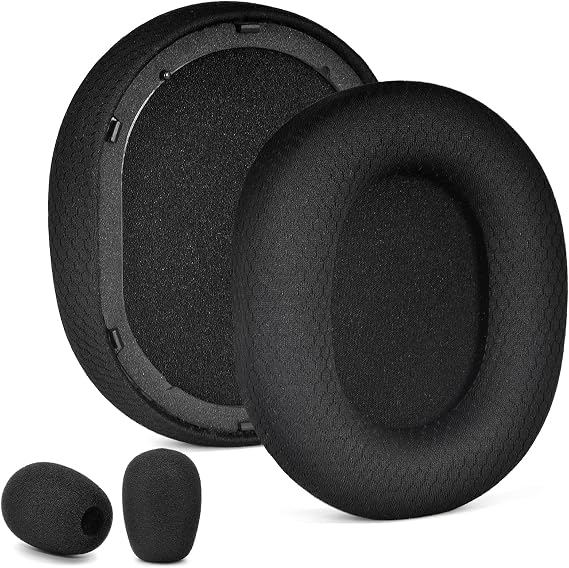 Defean Mesh Fabric Earpads for Razer BlackShark V2 Pro 2023 Edition Headset | (Does Not Fit 2020-2022 Model)Replacement Ear Cushion High-Density Noise Cancelling Foam