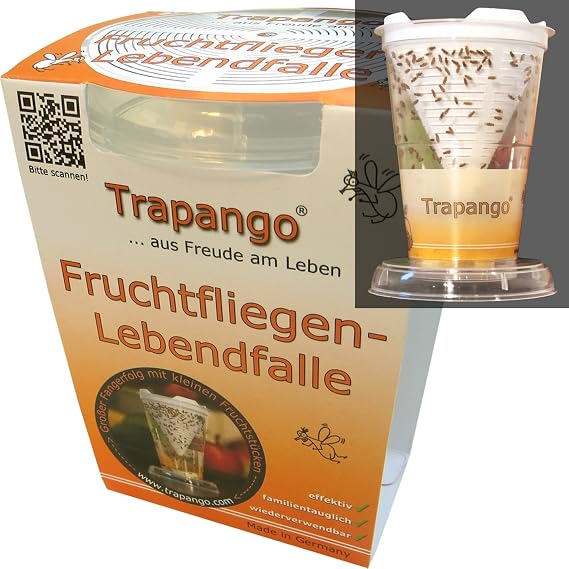 ASPECTEK Fruit Fly Trap, Pumpkin Shape, Pack of 2