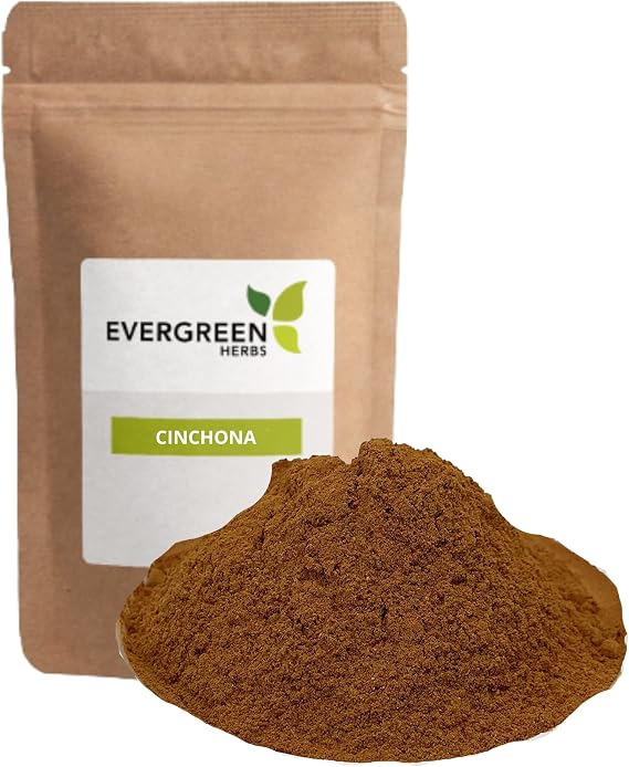 Evergreen Herbs Cinchona (Powder 8 oz) - Resealable Stand Up Pouch to Ensure Freshness!