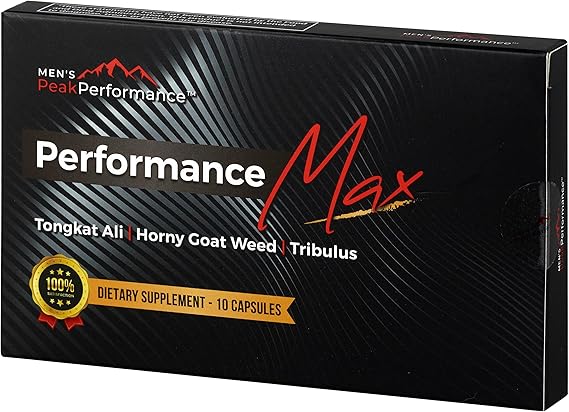 Masculinity Maximiser Supplement for Men Energy, Endurance & Stamina Support for Improved Performance with Horny Goat Weed, Ashwagandha, Tongkat Ali & Maca 10 Capsules