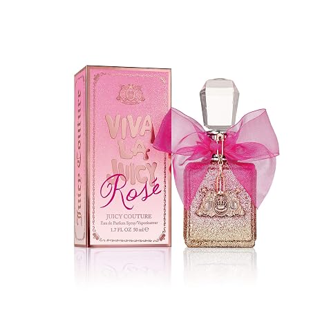 Juicy Couture Viva La Juicy Rose Eau De Parfum, Women's Perfume with Notes of Pear, Rose & Ambrox - Fruity & Floral, EDP Spray
