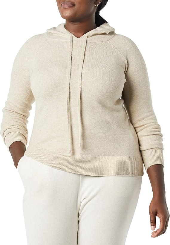 Amazon Essentials Women's Soft Touch Long Sleeve Hooded Pullover Sweater