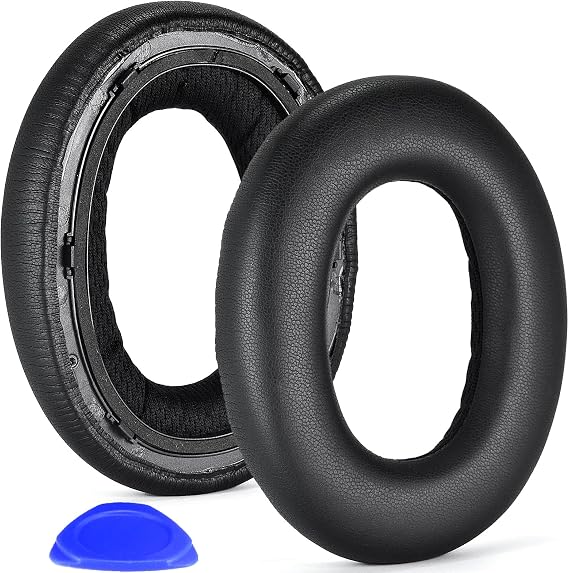 Px7 Earpads - defean Replacement Ear Pads Cover Cushions Compatible with Bowers & Wilkins Px7 Over Ear Wireless Bluetooth Headphones,High-Density Noise Cancelling Foam (Black Protein Leather)