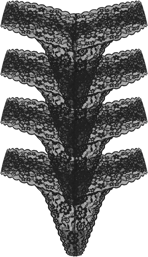 Victoria's Secret Women's Lacie Thong Panties, Underwear Pack