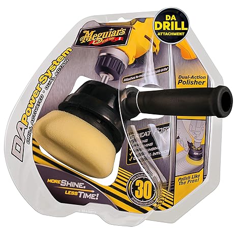 Meguiar's G3500 Dual Action Power System Tool, Boost Your Auto Care Arsenal with This Car Detailing Tool, Apply Product and Remove Imperfections, Conveniently Attaches to Most Standard Drills