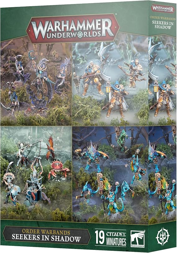 Games Workshop Warhammer Underworlds: Seekers in Shadow 4 Warbands Push-Fit Miniature Set (Shadeborn, Truthseekers, Starblood Stalkers & Elathains Soulraid)