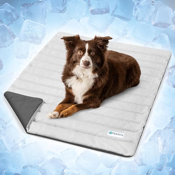 PetAmi Dog Cooling Mat Blanket Pet Pad for Small Medium Cat, Small, 24x32