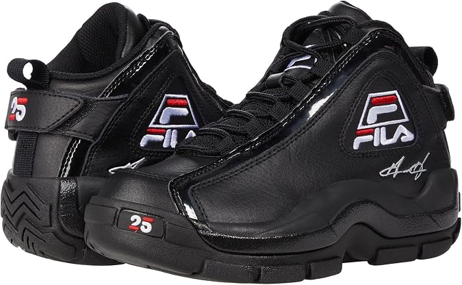 Fila Grant Hill 2 25th Anniversary (Big Kid) Black/White/Fila Red 4.5 Big Kid M