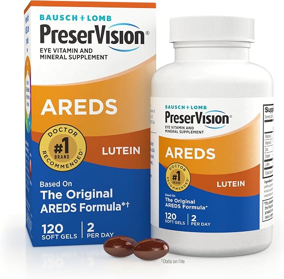 PreserVision AREDS Eye Vitamins Lutein & Zeaxanthin Softgels 120ct