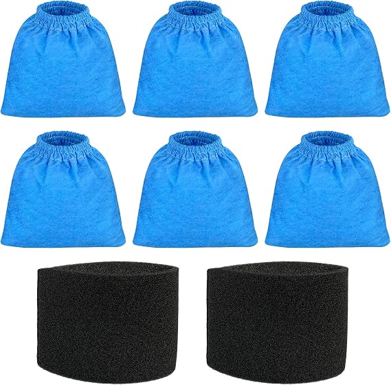 6 Pack VRC5 Filter Bags Fit for Vacmaster 4-16 Gallon Wet/Dry Vac, VRC51