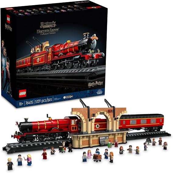LEGO Harry Potter Hogwarts Express Collectors' Edition 76405, Iconic Replica Model Steam Train from The Films, Collectible Memorabilia Set for Adults