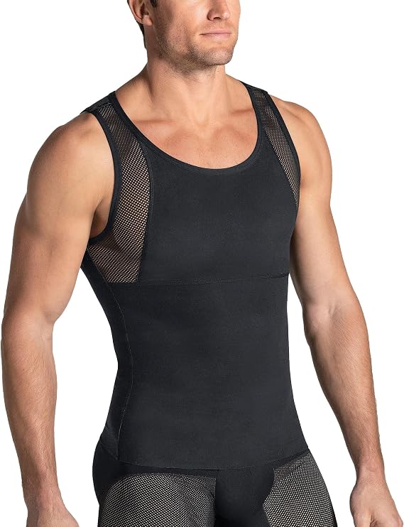 Leo - Stretch Cotton Moderate Compression Shaper Tank Undershirt for Men