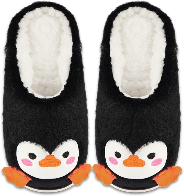 Jeasona Animal Slippers Women Sloth Horse Owl Penguin Elephant Gifts for Women