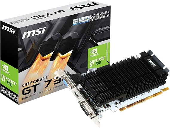 msi GeForce GT 730 Kepler DDR3 2GB OC Low Profile DirectX 12 (N730K-2GD3H/LP)