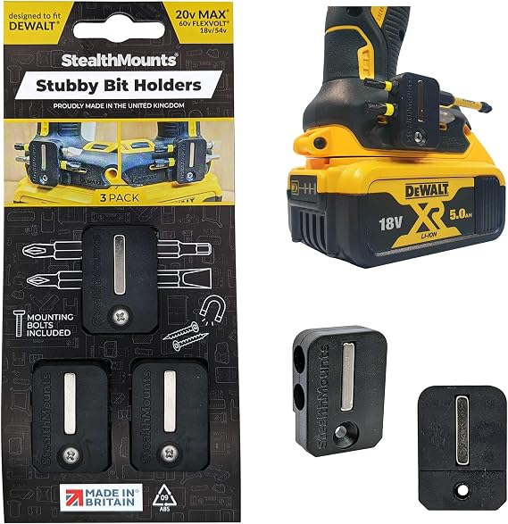 StealthMounts Stubby BIt Holder for Dewalt Power Tools