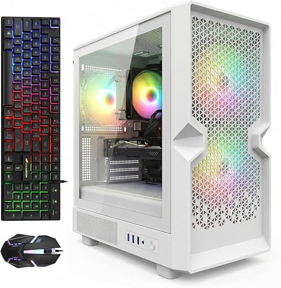 STGAubron Gaming PC Desktop,Core I7,RX 580 8G,32G RAM,512G SSD