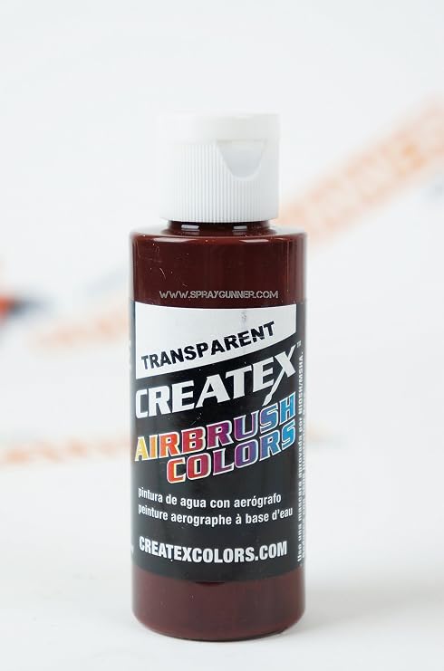 Createx 5136 Transparent Red Oxide 2oz. Paint. by SprayGunner