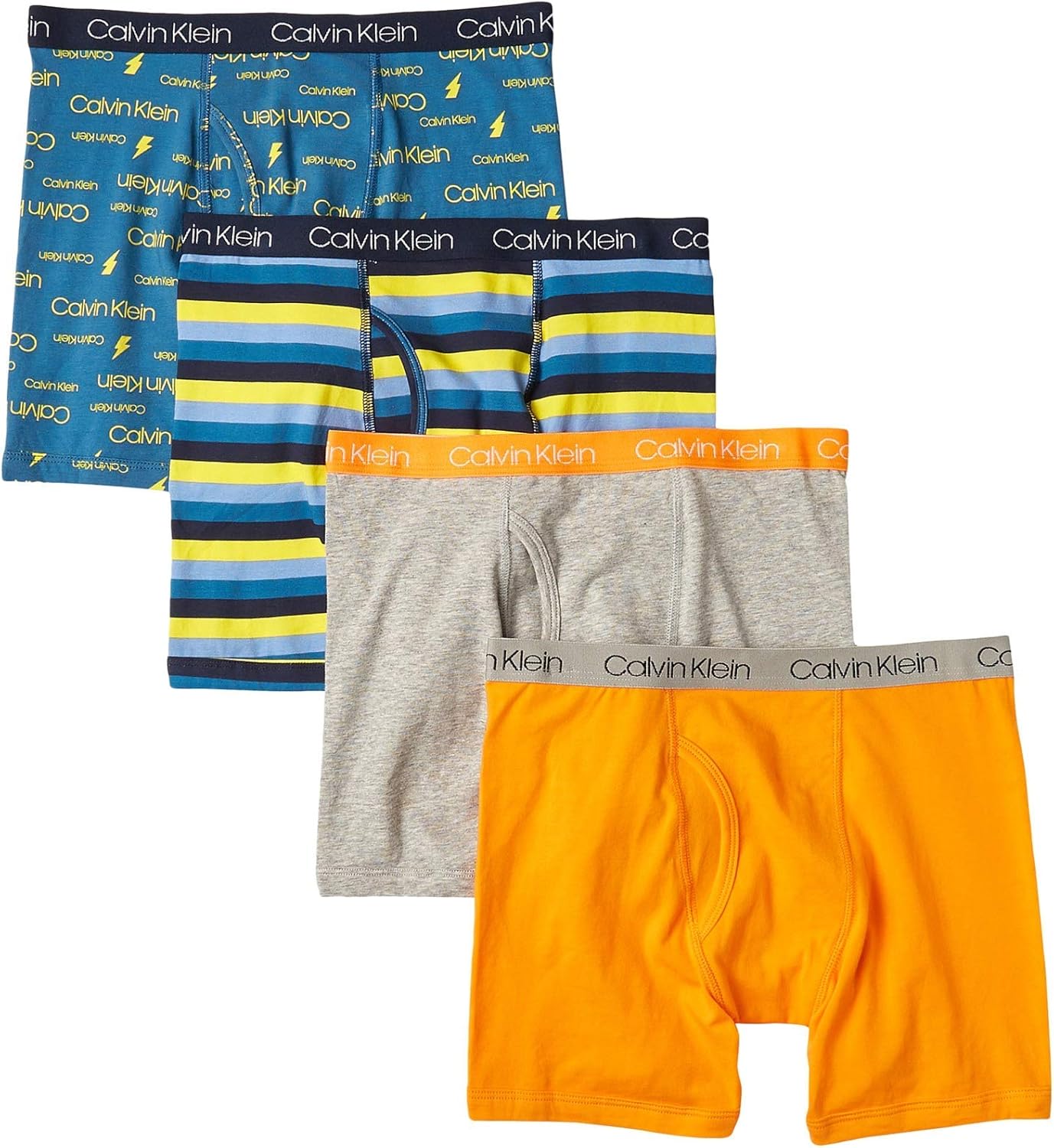 Calvin Klein Boys Underwear 4 Pack Boxer Briefs Value Pack